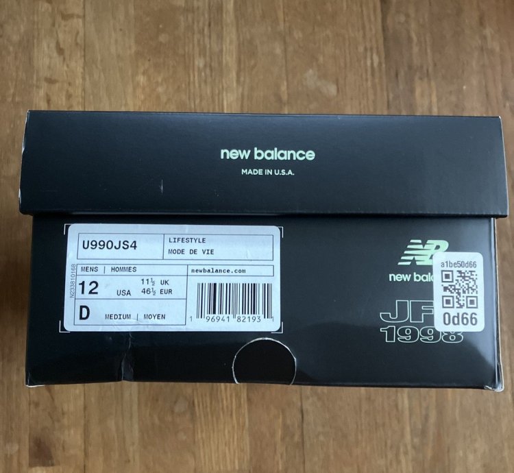 New Balance 990v4 Joe Freshgoods 1998 Outro