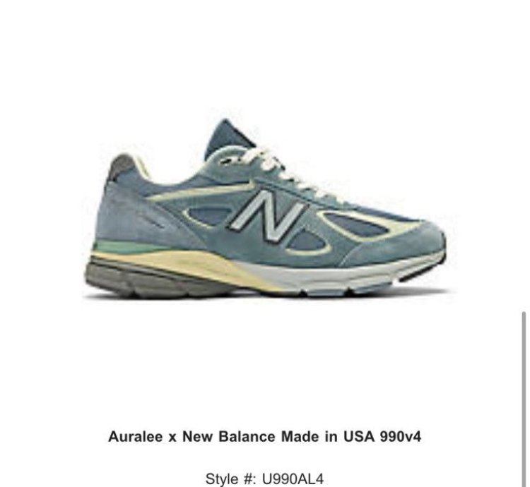 New Balance 990v4 Miusa Auralee Blue