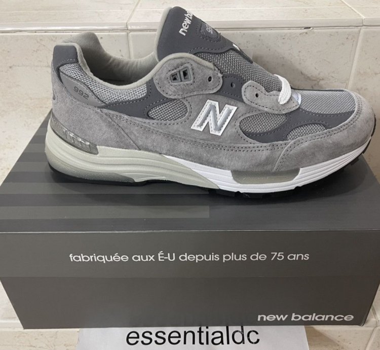 New Balance 992 M992gr Grey Running Shoes 8 5 New In Box