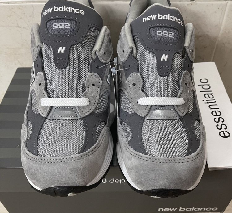 New Balance 992 M992gr Grey Running Shoes 8 5 New In Box