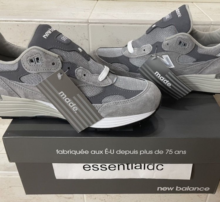 New Balance 992 M992gr Grey Running Shoes 8 5 New In Box