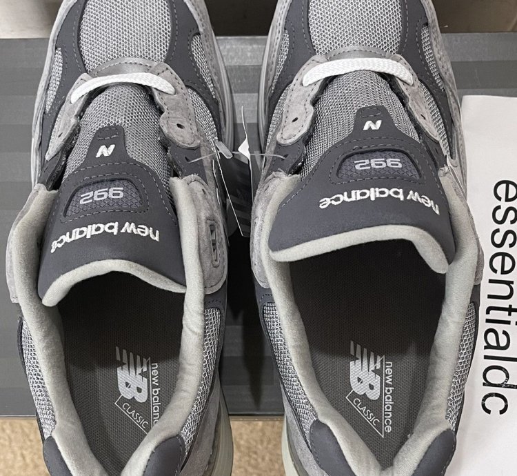 New Balance 992 M992gr Grey Running Shoes 8 5 New In Box