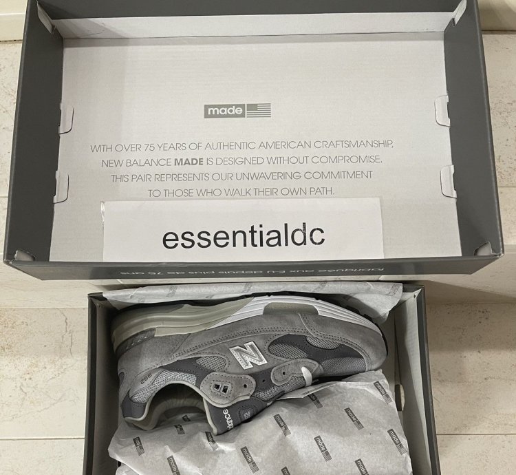 New Balance 992 M992gr Grey Running Shoes 8 5 New In Box
