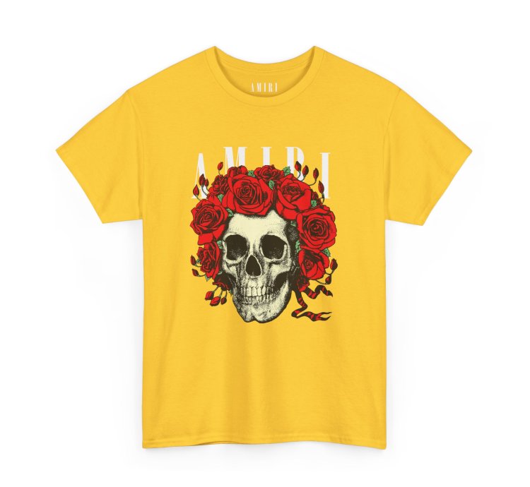 Amiri Rose Skull Daisy T-shirt - Size Usa