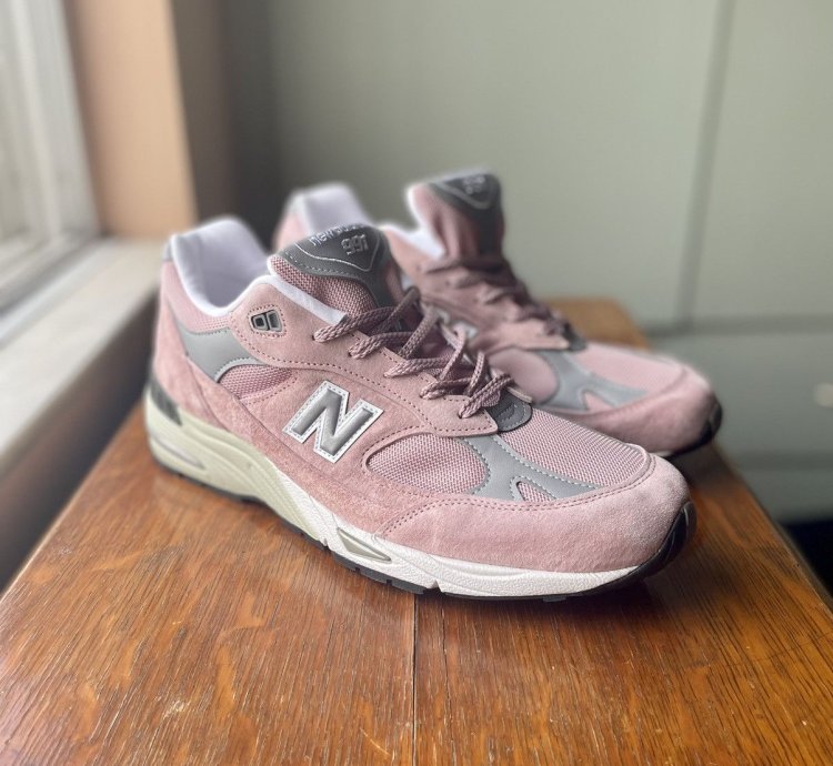 New Balance Made In England 991 Pink - Grey Similar To Patta