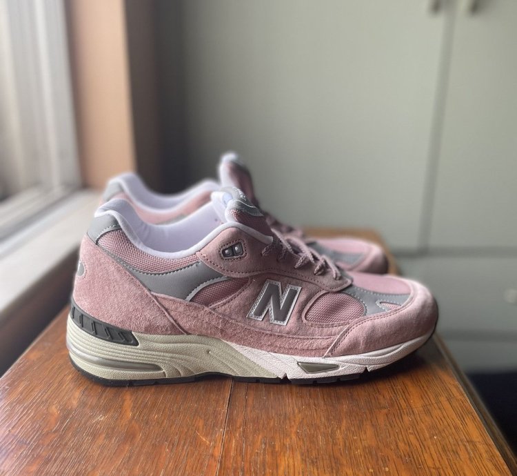 New Balance Made In England 991 Pink - Grey Similar To Patta