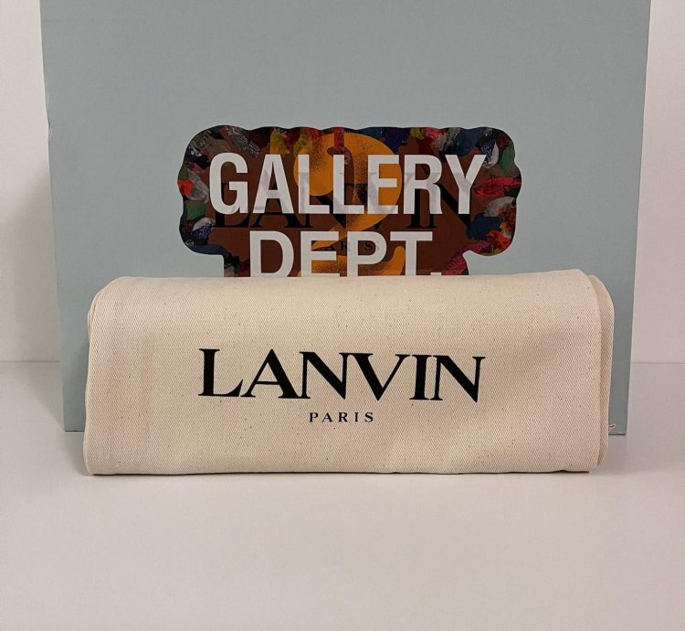 New Lanvin Gallery Dept Arpege Ankle Boots Black Multi