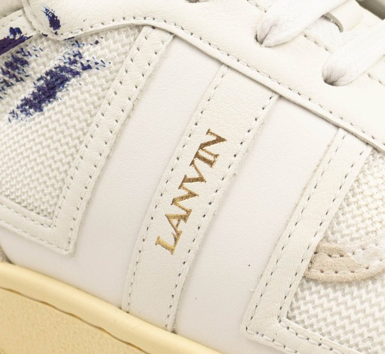 Nib Lanvin Clay White Multicolor Paint Sneakers 9 42 965