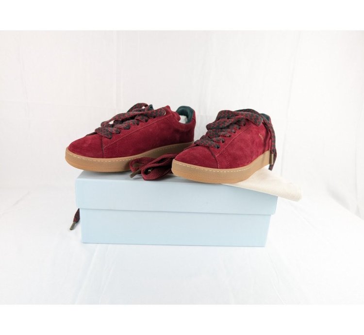 O1rshd1 Lite Curb Low-top Sneakers In Burgundy Dark Green