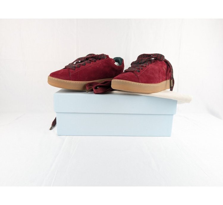 O1rshd1 Lite Curb Low-top Sneakers In Burgundy Dark Green