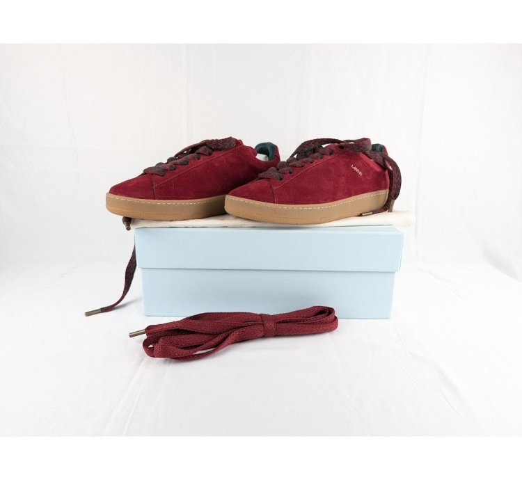 O1rshd1 Lite Curb Low-top Sneakers In Burgundy Dark Green
