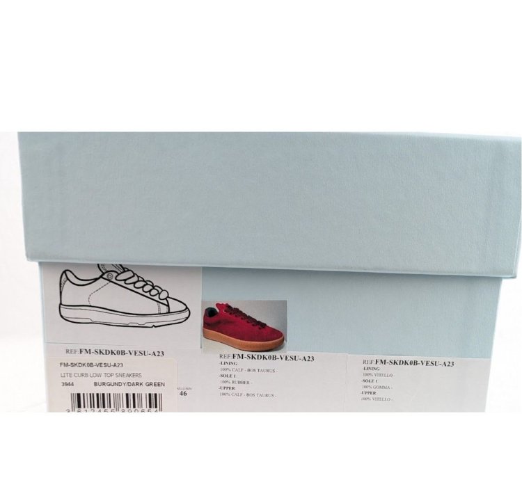O1rshd1 Lite Curb Low-top Sneakers In Burgundy Dark Green