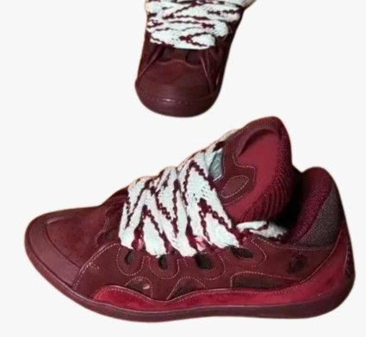 O1w1db11024 Curb Low-top Sneakers In Burgundy White
