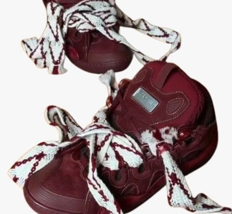 O1w1db11024 Curb Low-top Sneakers In Burgundy White