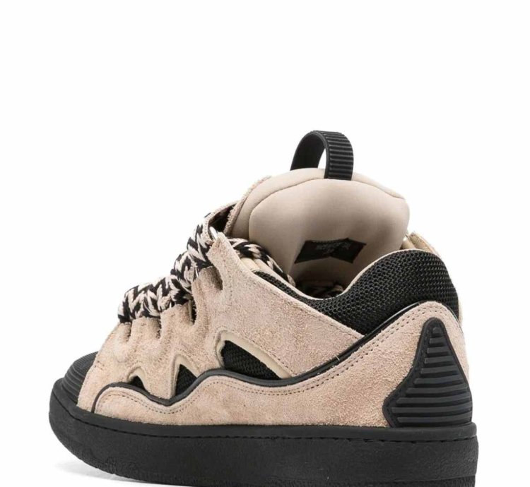 O1w1db11124 Dup Curb Low Top Sneakers In Beige Black