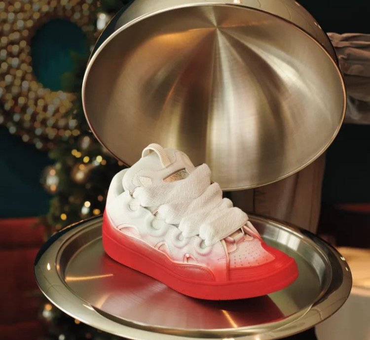 O1w1db11124 Curb Low-top Sneakers In White Red