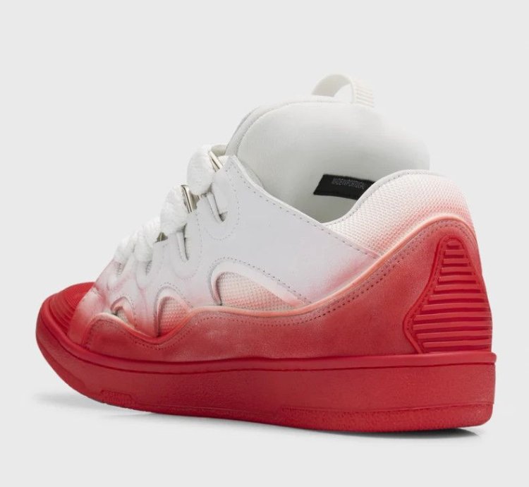O1w1db11124 Curb Low-top Sneakers In White Red