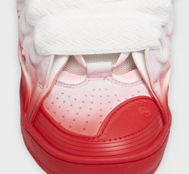 O1w1db11124 Curb Low-top Sneakers In White Red