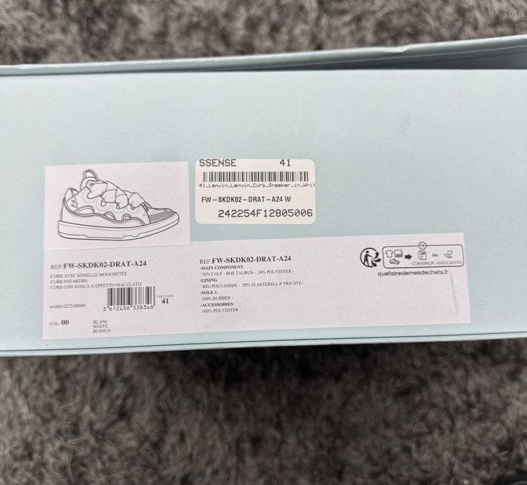 Off White Lanvin Curb Sneakers