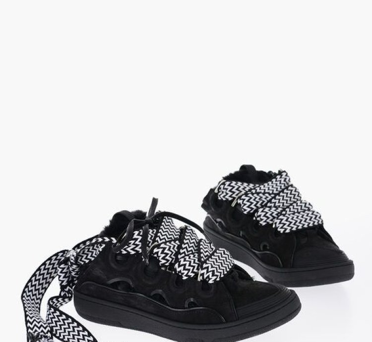 Padded Curb Leather Mules Sneakers