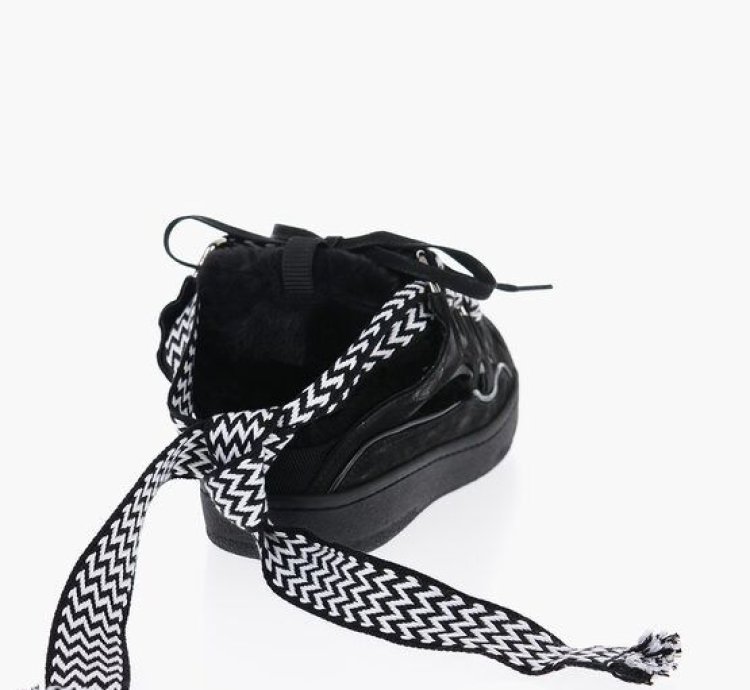 Padded Curb Leather Mules Sneakers