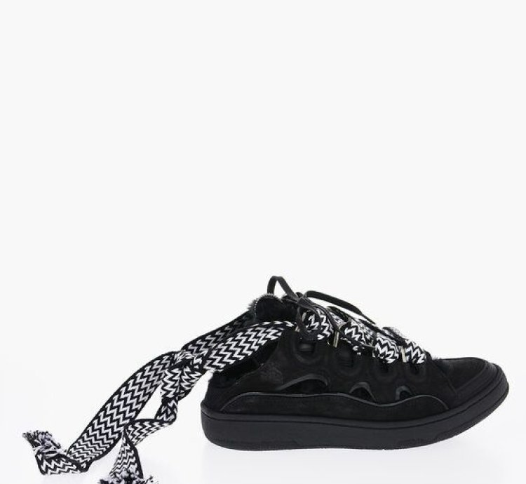 Padded Curb Leather Mules Sneakers