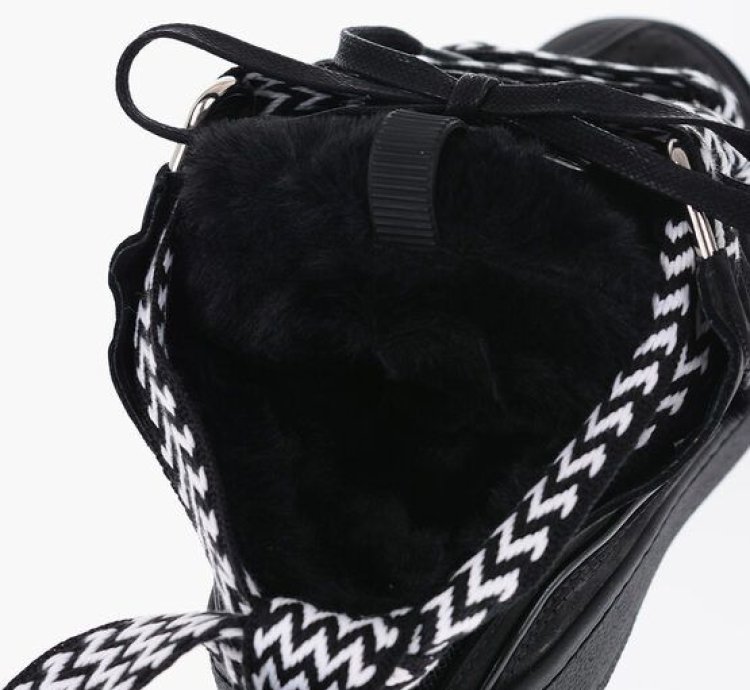 Padded Curb Leather Mules Sneakers