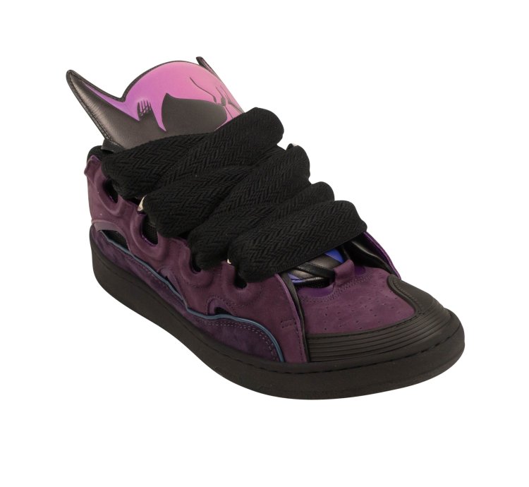 Purple Batman Curb Sneakers Size 10 43
