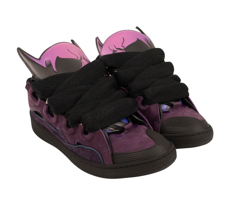 Purple Batman Curb Sneakers Size 10 43