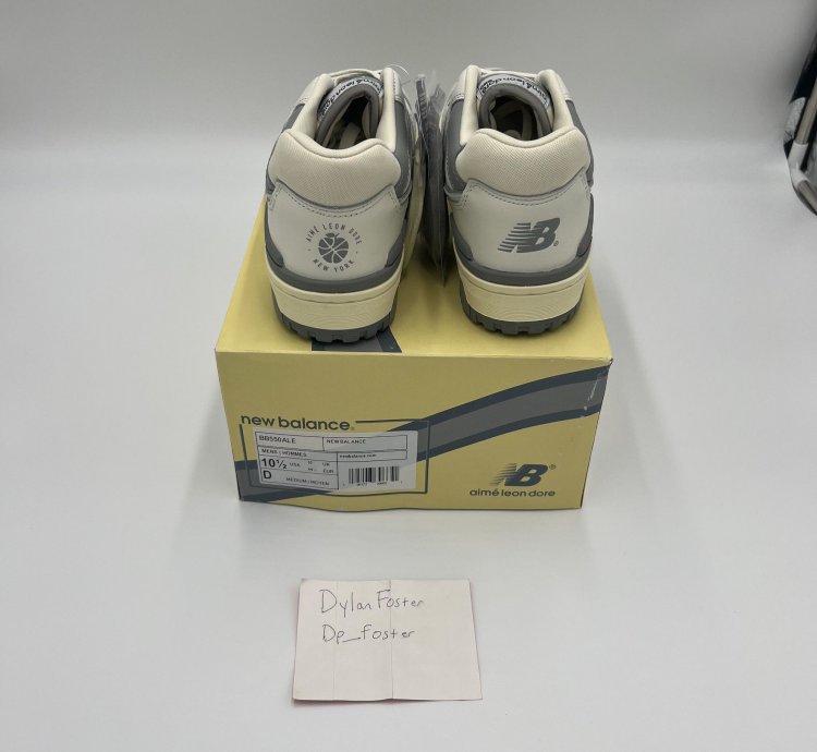Size 10 5 New Balance 550 Aime Leon Dore White Grey