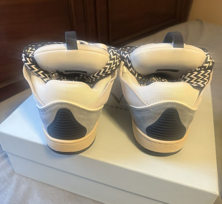 Ssense Lanvin Gray Curb Sneakers