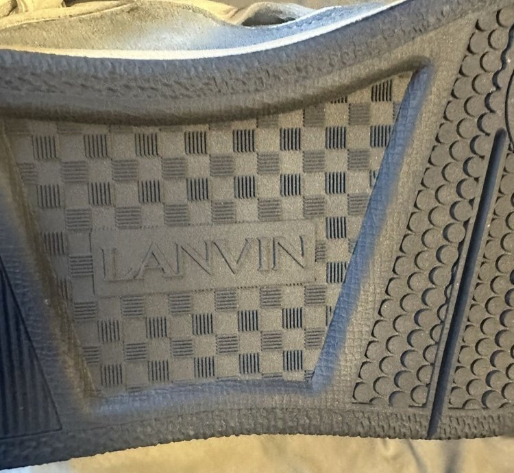 Ssense Lanvin Gray Curb Sneakers