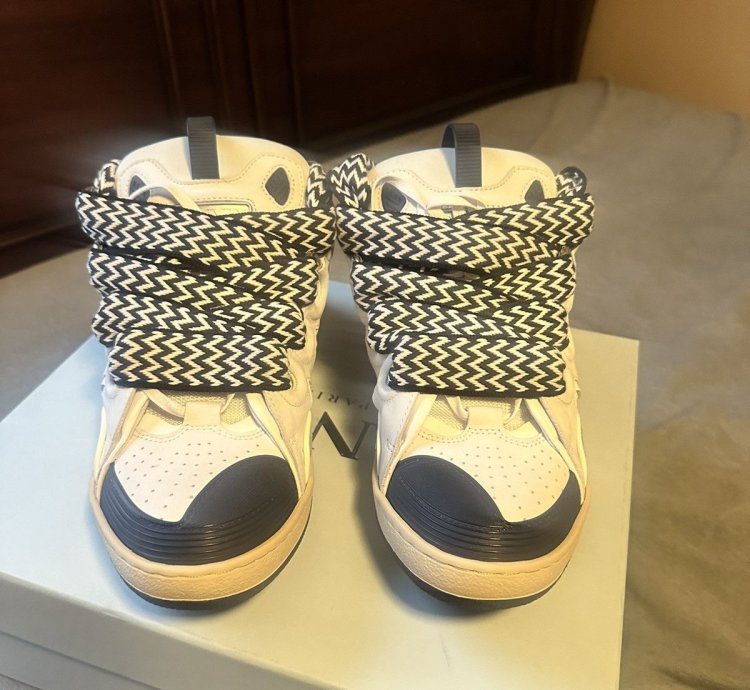 Ssense Lanvin Gray Curb Sneakers