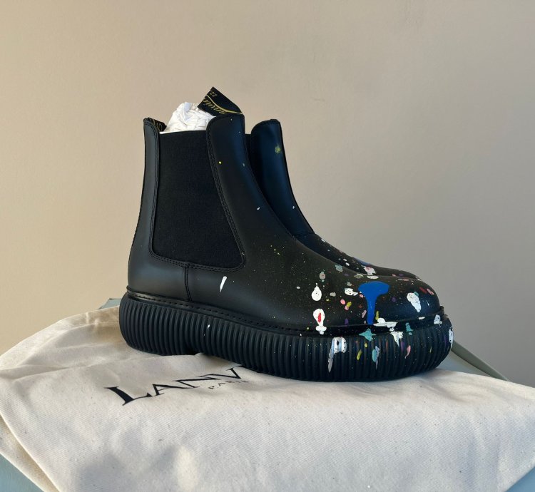 Style Arpege Ankle Boots In Black Multicolor