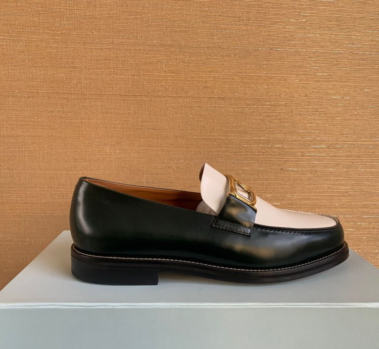 Swan Loafers In Dark Green