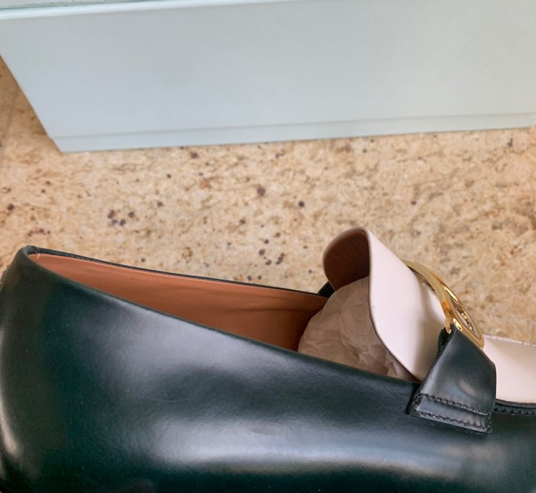Swan Loafers In Dark Green