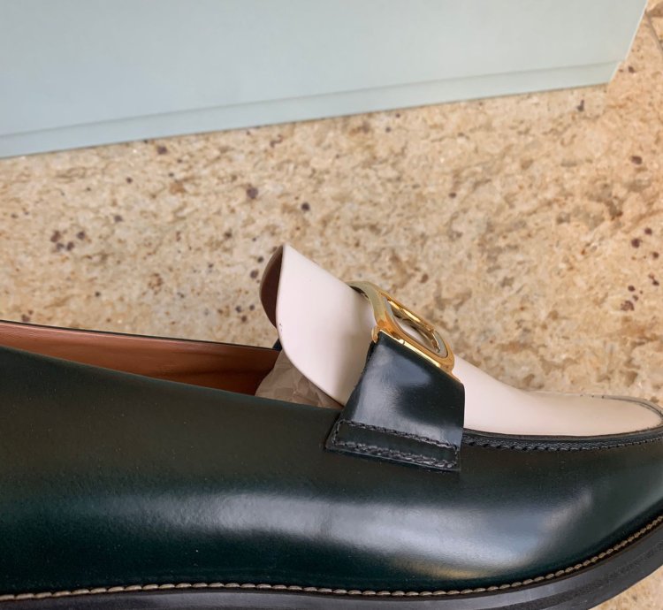 Swan Loafers In Dark Green
