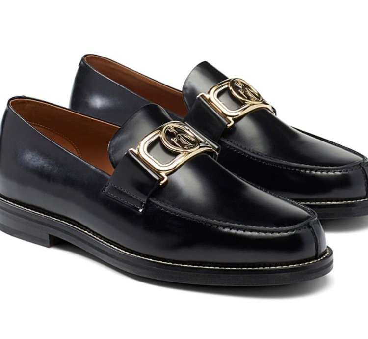 Swan Metallic-buckle Loafers - Unisex