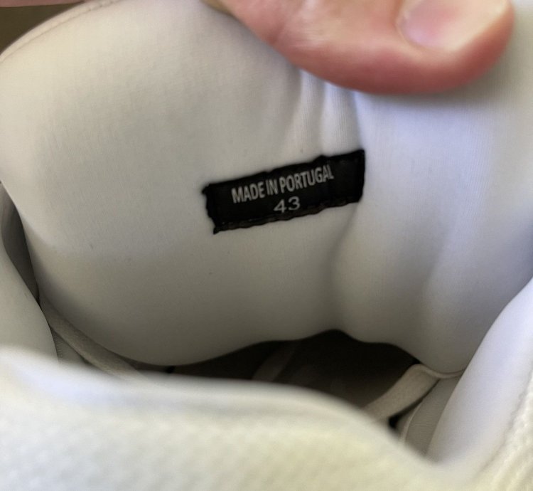 White Leather Curb Sneaker