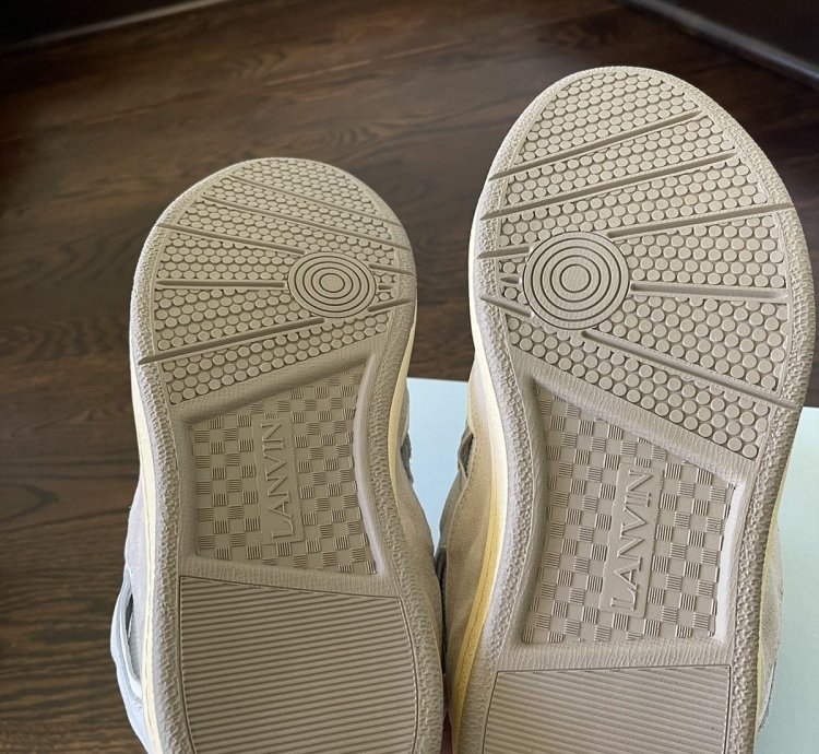White Leather Curb Sneaker