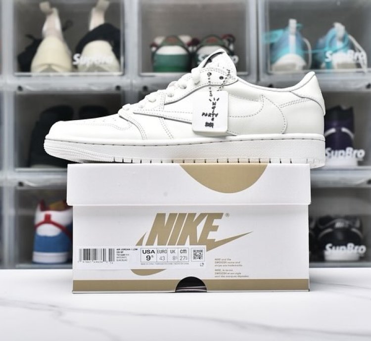 Air Jordan 1 Retro Low Og Sp Travis Scott Michael Rubin White Party