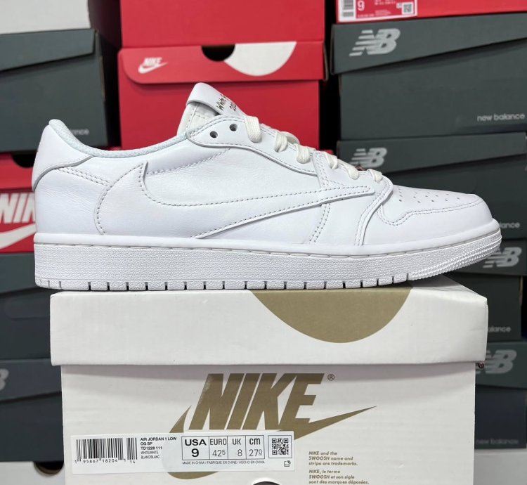 Air Jordan 1 Retro Low Og Sp Travis Scott Michael Rubin White Party