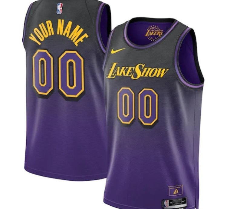 Los Angeles Lakers Nike Unisex 202425 Custom Swingman Jersey - City Edition - Purple