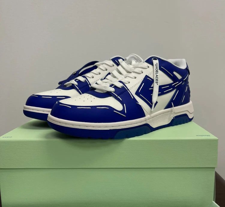 1 Out Of Office Sartorial Stitch Sneakers In Dark Blue