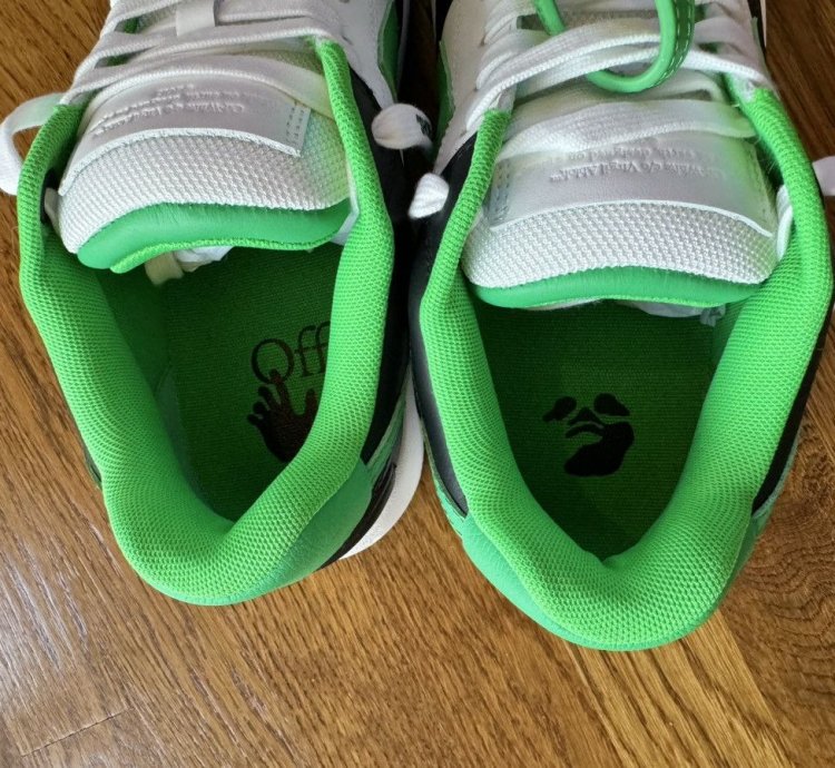 10 Off-white Out Of Office Green Black Ooo 43 Low Tops Logo
