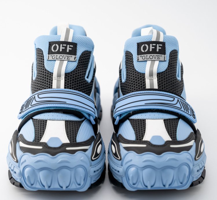 10 Us 43 Eu Off-white Glove Slip On Blue Black Sneakers