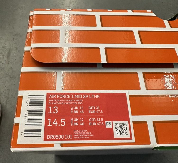 2023 Nike Air Force 1 Mid Sp Off-white Varsity Maize