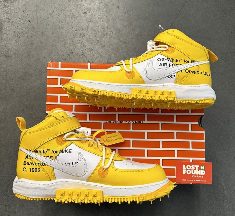 2023 Nike Air Force 1 Mid Sp Off-white Varsity Maize