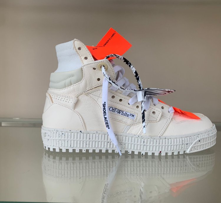 3 0 Off Court Eco Leather High Top In Off White