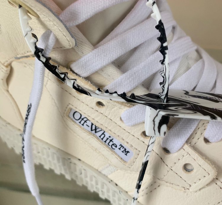3 0 Off Court Eco Leather High Top In Off White